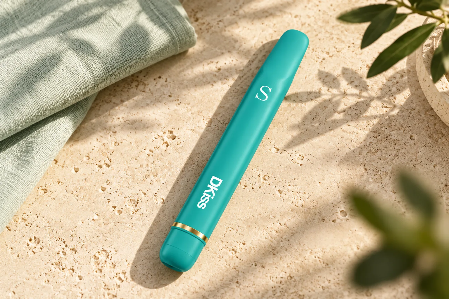 DKISS SHAKE Mint on a sunlit limestone surface